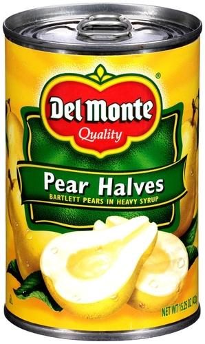 DEL MONTE PEAR HALVES 15.2OZ