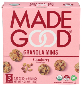 MADEGOOD STRAWBERRY GRANOLA MINIS 5 PACK