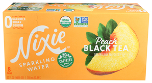 NIXIE ORGANIC PEACH BLACK TEA SPARKLING WATER 12OZ
