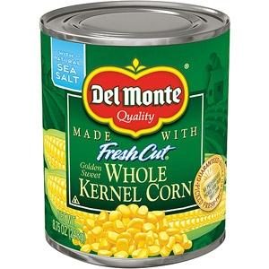 DEL MONTE WHOLE KERNEL CORN 8.75OZ