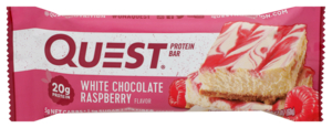 QEST BAR PRTN WHT CHOC RASBRY 60G