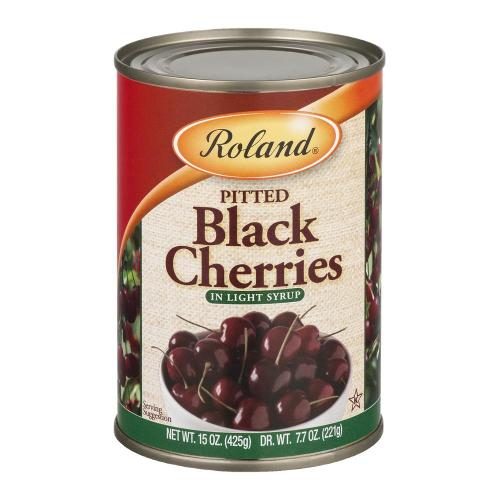 ROLAND PITTED BLK CHERRIES 15OZ