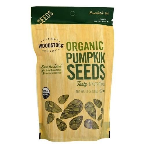 WOODSTOCK RAW PUMPKIN SEEDS 11 OZ.