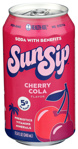 HEALTHADE CHERRY COLA SUNSIP SODA 11.5OZ