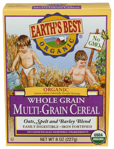 EARTH'S BEST ORGANIC MULTI-GRAIN INFANT CEREAL 8OZ