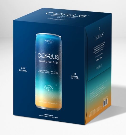 CORUS SPARKLING RUM PUNCH 12OZ 4PK