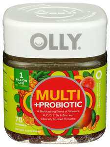 OLLY ADULT MULTI + PROBIOTIC 70CT