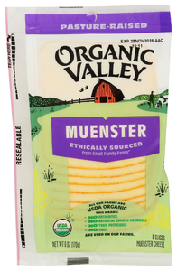 ORGANIC VALLEY ORGANIC MUENSTER CHEESE SLICES 6OZ