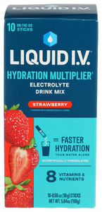 LIQUID I.V. STRAWBERRY ELECTROLYTE 10CT
