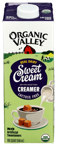 ORGANIC VALLEY SWEET CREAM ORGANIC CREAMER 32 OZ