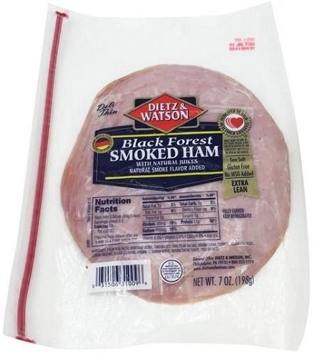 DIETZ & WATSON BLACK FOREST HAM 7OZ