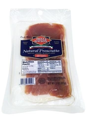 DIETZ & WATSON SLICED PROSCIUTTO 3OZ