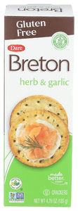 BRETON GLUTEN FREE HERB AND GARLIC 4.76OZ