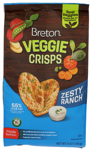 BRETON ZESTY RANCH VEGGIE CRISPS 6OZ