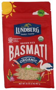 LUNDBERG BROWN BASMATI RICE 32OZ