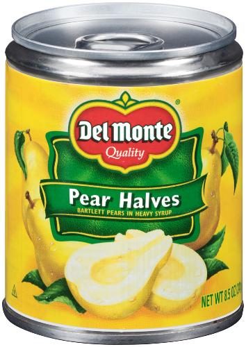 DEL MONTE PEAR HALVES 8.5OZ