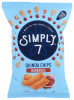 SIMPLY 7 BBQ QUINOA CHIPS 3.5OZ