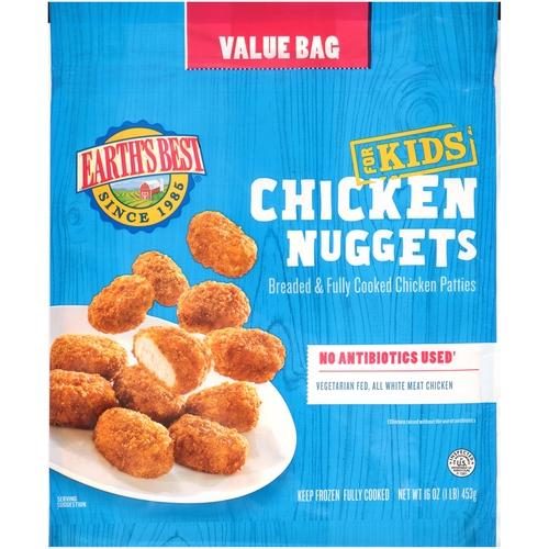 EARTH'S BEST CHICKEN NUGGETS 16OZ