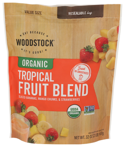 WOODSTOCK ORGANIC TROPICAL FRUIT BLEND 32OZ