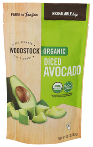 WOODSTOCK ORGANIC DICED AVOCADO 10OZ