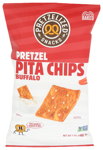 PRETZELIZED BUFFALO PRETZEL PITA CHIPS