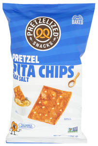 PRETZELIZED SEA SALT PRETZEL PITA CHIPS  7OZ