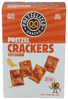 PRETZELIZED PRETZEL CRACKERS CHEDDAR 6.5OZ