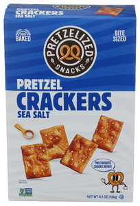 PRETZELIZED PRETZEL CRACKERS SEA SALT 6.5OZ
