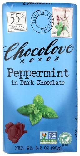 CHOCOLOVE PEPPERMINT 3.2OZ