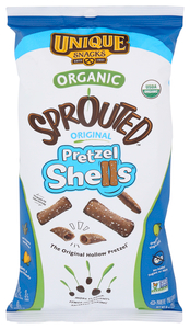 UNIQUE PRETZELS SPROUTED SHELLS 8OZ