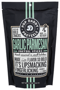 POP DADDY GARLIC PARMESAN PRETZEL 7.5OZ