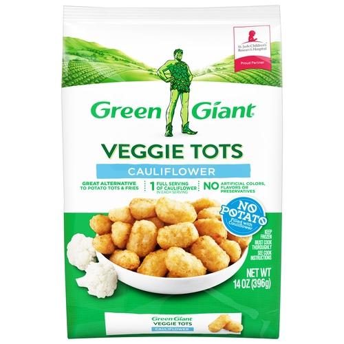 GREEN GIANT CAULIFLOWER TOTS 14OZ
