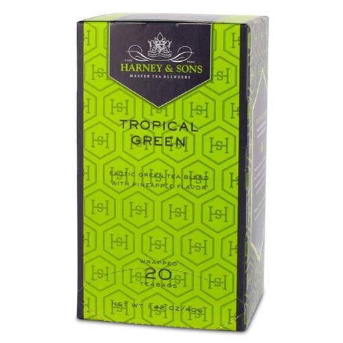 HARNEY & SONS TROPICAL GREEN PREMIUM TEABAGS 20CT