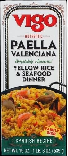 VIGO PAELLA YELLOW RICE SEAFOOD DINNER 19 OZ