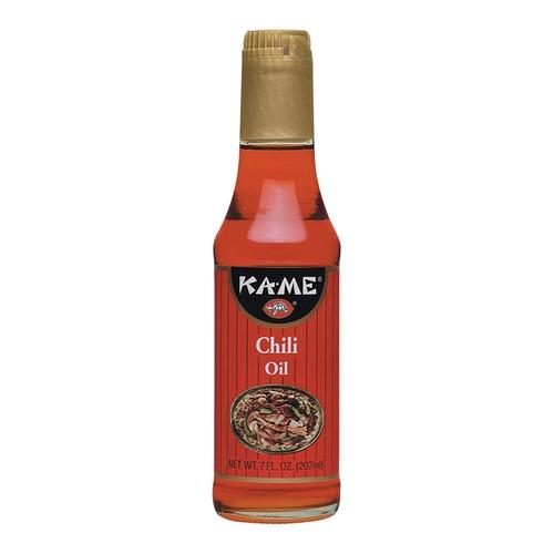 KAME HOT CHILI OIL 7 OZ.
