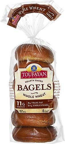TOUFAYAN WHOLE WHEAT BAGEL 20OZ