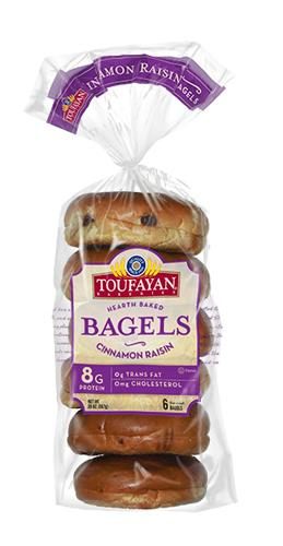 TOUFAYAN CINNAMON RAISIN BAGEL 20OZ