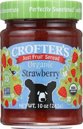 CROFTERS JUST FRUIT STRAWBERRY ORGANIC SPREAD 10OZ