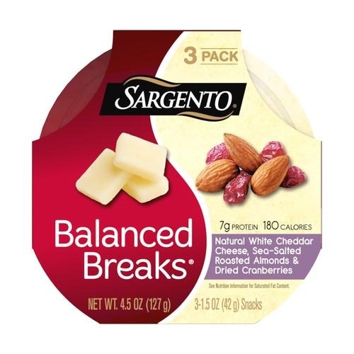 SARGENTO BALANCED BREAKS WHITE CHD/ ROASTED ALM/CRAN 4.5OZ
