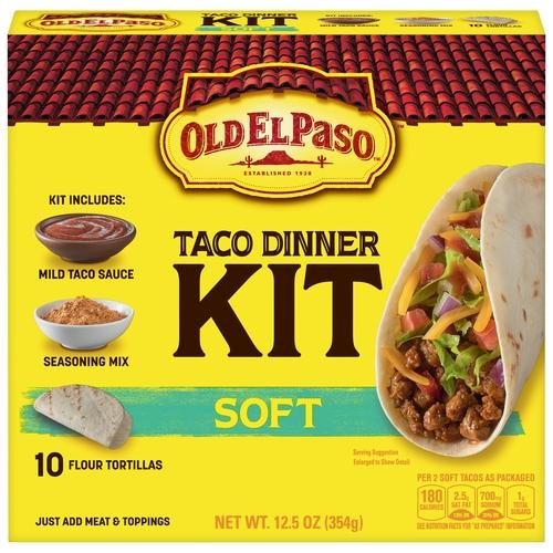 OLD EL PASO SOFT TACO DINNER KIT 12.5OZ