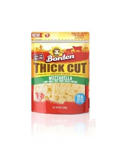 BORDEN THICK CUT MOZZARELLA 8OZ