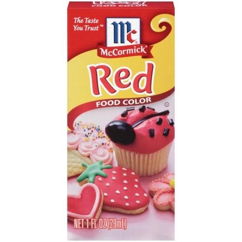 MCCORMICK RED  COLOURING 1 OZ.