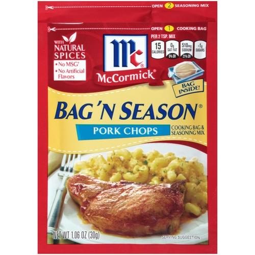 MCCORMICK BAG N SEASON PORK CHOPS 1.06 OZ