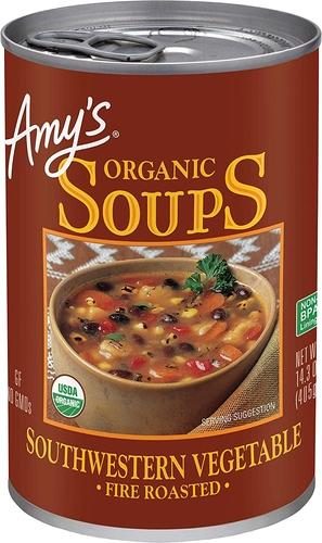 AMYS SOUTHWESTERN VEG FIRE ROASTED SOUP 14.3 OZ.