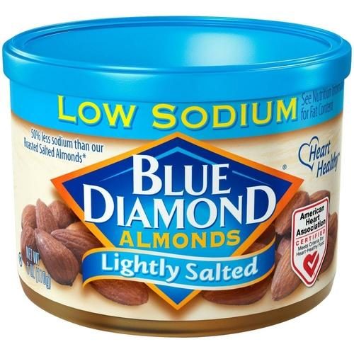 BLUE DIAMOND ROASTED LIGHTLY SALTED ALMONDS 6OZ
