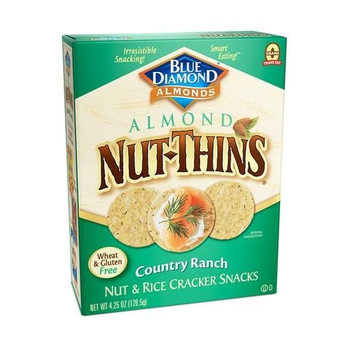 BLUE DIAMOND ALMOND NUT THINS COUNTRY RANCH 4.5OZ