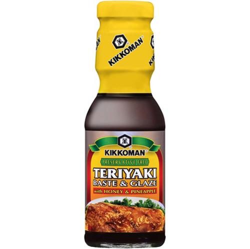 KIKKOMAN TERIYAKI HONEY & PINEAPPLE BASTE & GLAZE 12OZ