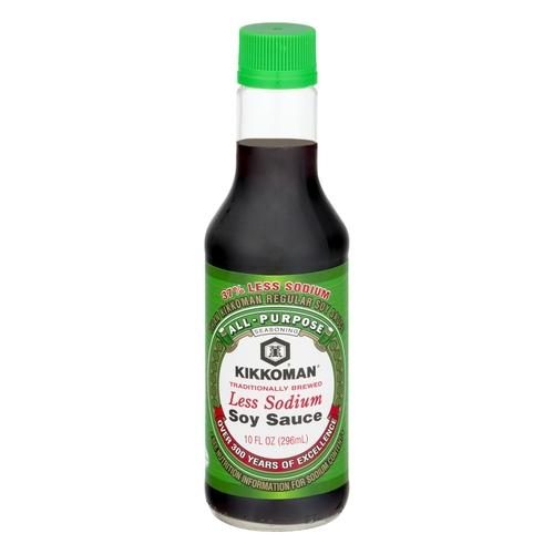 KIKKOMAN LESS SODIUM SOY SAUCE 10OZ