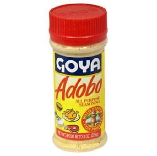 GOYA ADOBO W/ PEPPER 8 OZ