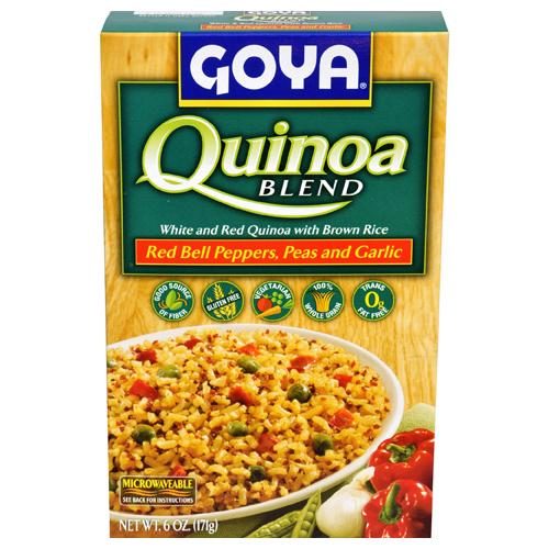 GOYA QUINOA BLEND RED BELL PEPPERS PEAS AND GARLIC 6OZ